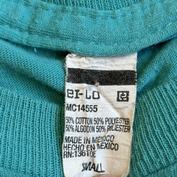 Vtg Made In Mexico Small Cavetubing Belize Central America Retro Cropped T Shirt - Picture 8 of 9